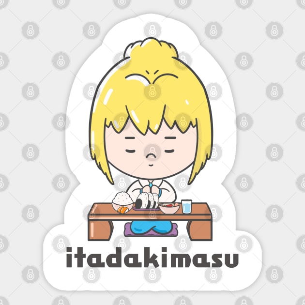 itadakimasu kawaii Sticker by Irvin Salazar